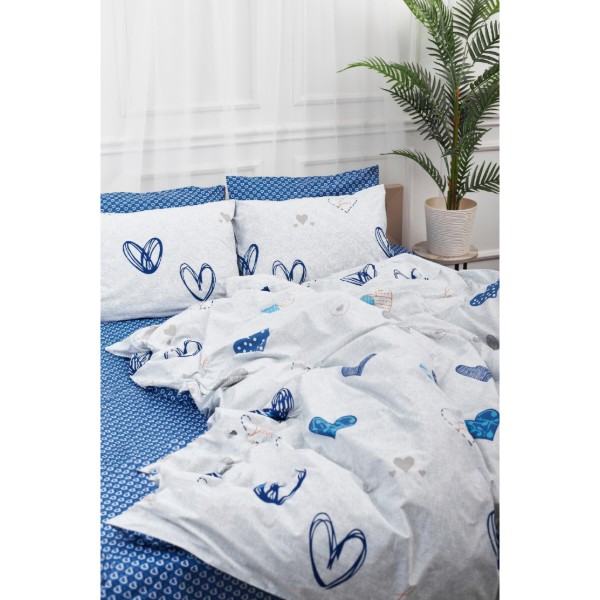 Фото - Комплект постільної білизни Moon&Star King Size 220x240 Bessi Love Бязь Gold Люкс (MS-820000765)