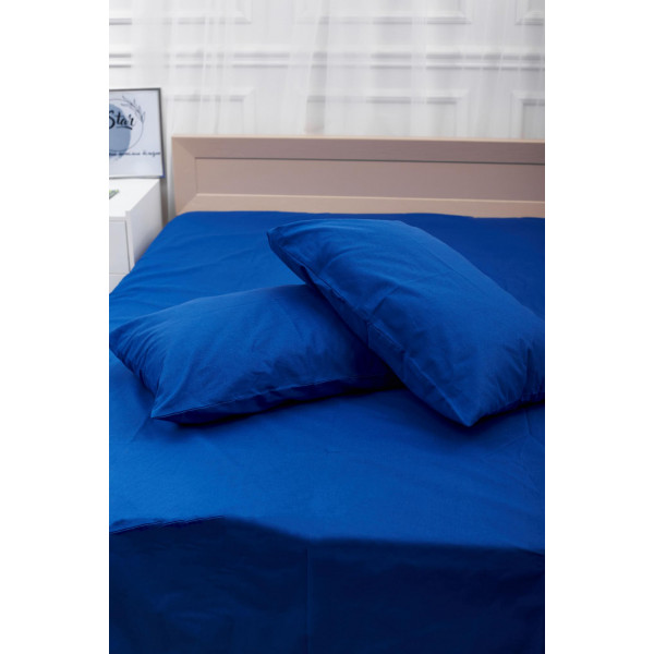 Фото - Комплект постільної білизни Moon&Star King Size 220x240 Blue Бязь Gold Люкс (MS-820000800)
