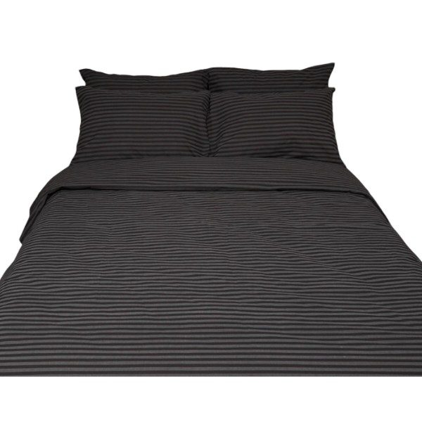 Фото - Комплект постельного белья Moon&Star 160х220х2 нав. 2х50х70 Gray Stripe Бязь Gold Люкс (MS-820001109)