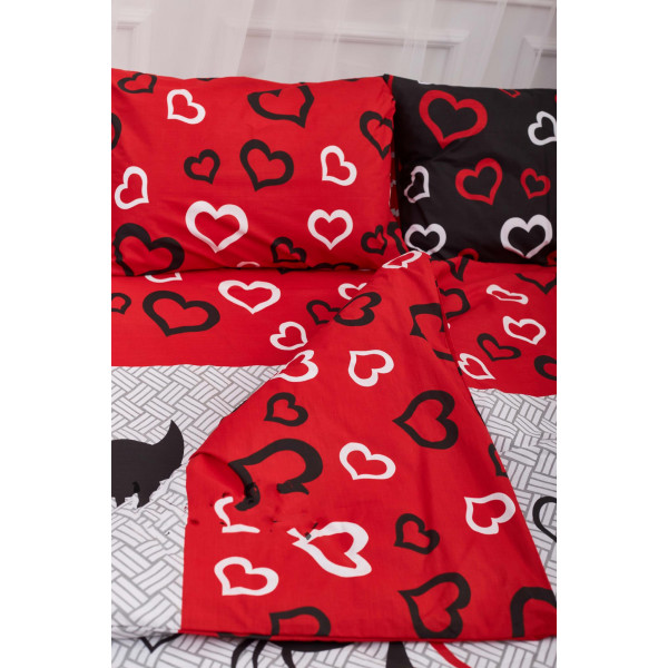 Фото - Комплект постільної білизни Moon&Star 160х220х2 нав. 2х50х70 Love Cats Бязь Gold Люкс (MS-820001179)