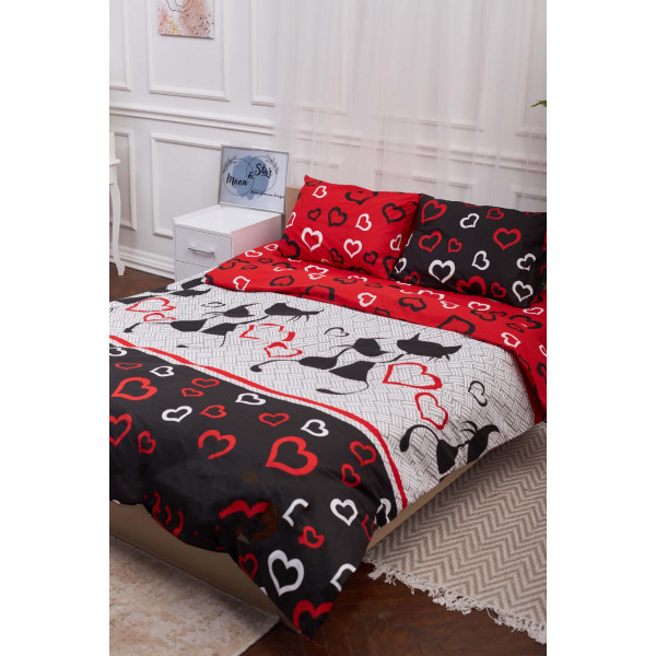 Фото - Комплект постільної білизни Moon&Star 160х220х2 нав. 2х50х70 Love Cats Бязь Gold Люкс (MS-820001179)