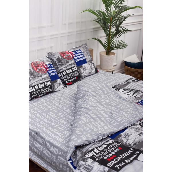 Фото - Комплект постільної білизни Moon&Star 160х220х2 нав. 2х50х70 New York Бязь Gold Люкс (MS-820001242)