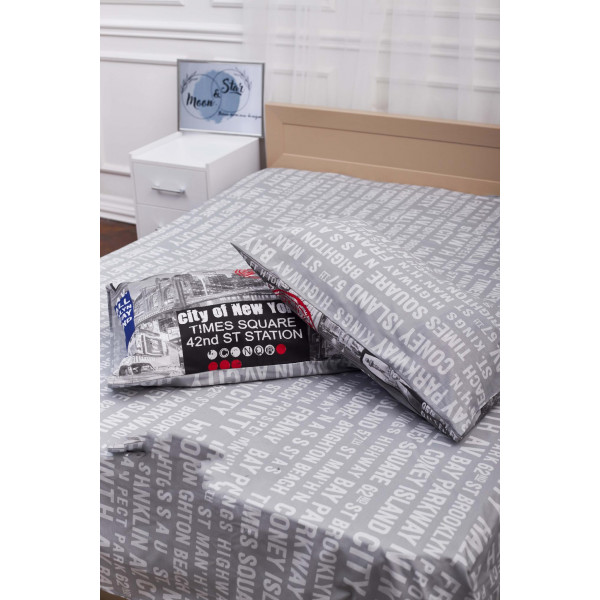 Фото - Комплект постільної білизни Moon&Star 160х220х2 нав. 2х50х70 New York Бязь Gold Люкс (MS-820001242)