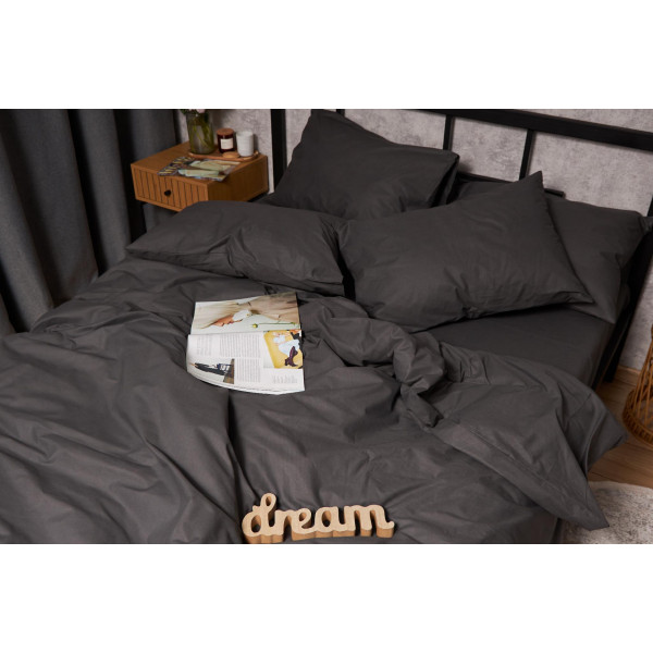 Фото - Комплект постільної білизни Moon&Star 160х220х2 нав. 2х50х70 Sweat Gray Бязь Gold Люкс (MS-820001351)