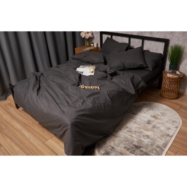 Фото - Комплект постельного белья Moon&Star 160х220х2 нав. 2х40х60 Sweat Gray Бязь Gold Люкс (MS-820001350)