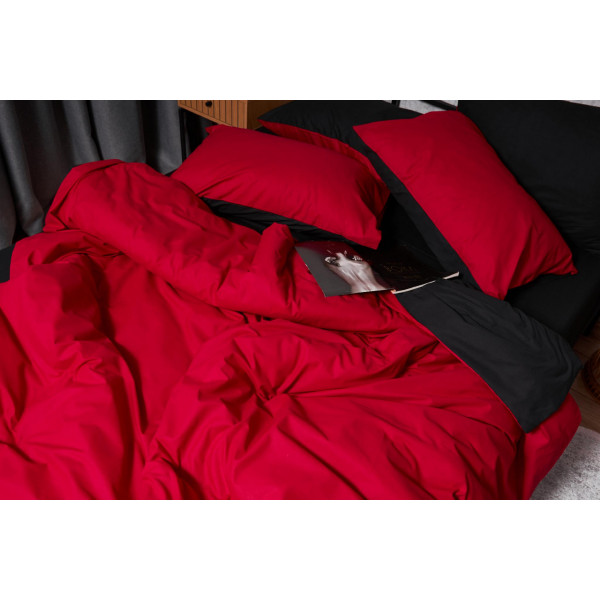 Фото - Комплект постільної білизни Moon&Star Бязь Gold Люкс Cherry Black 160х220 (MS-820003174)