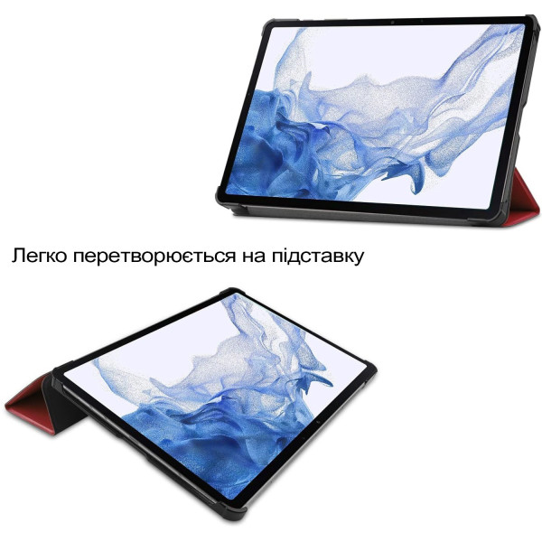 Фото - Чехол для планшета BeCover Smart Case for Samsung Galaxy Tab S10 Lite SM-X400/406 10.9" Red Wine (713844)