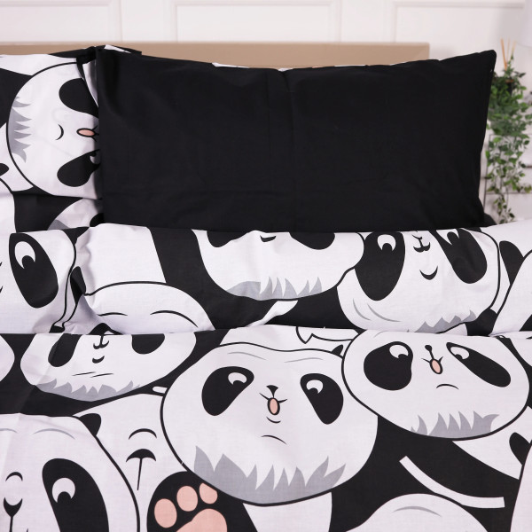 Фото - Комплект постільної білизни MirSon 175х210 см 17-4850 Panda Ranforce Elite (2200009584961)