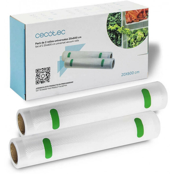 Фото - Пакеты для вакууматора Cecotec CCTC-04071 20х600 (2 рулона)