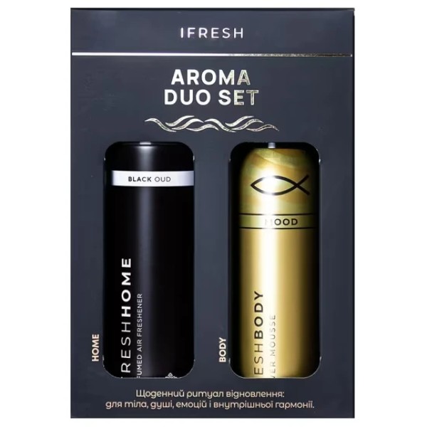 Фото - Набір для догляду за тілом iFresh Aroma Duo Set mood +black oud (4820268105202)