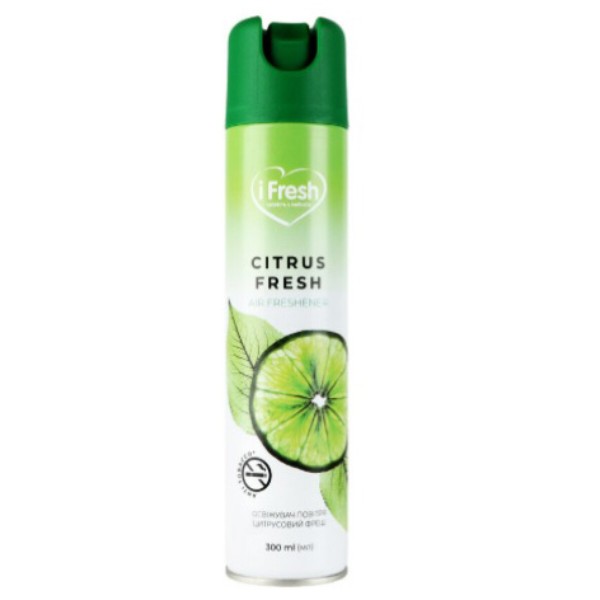 Фото - Освежитель воздуха аэрозольный iFresh citrus fresh 300 мл (4820268100115) Фото - Освежитель воздуха аэрозольный iFresh citrus fresh 300 мл (4820268100115)