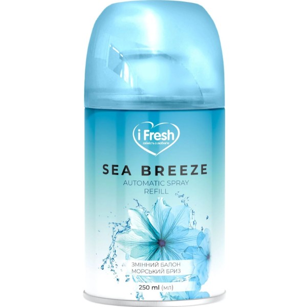 Фото - Змінний балон до освіжувача повітря iFresh sea breeze 250 мл (4820268100221)