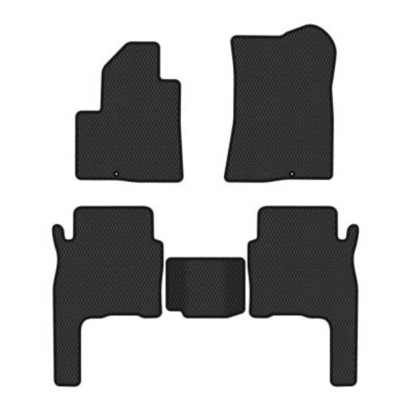 Фото - Килимки ворсові в салон авто EVAtech Standard для Hyundai Santa FE (CM) 5 seats 2006-2010 2 покоління SUV Korea чорний кант HY33308CBB5KD3VEB