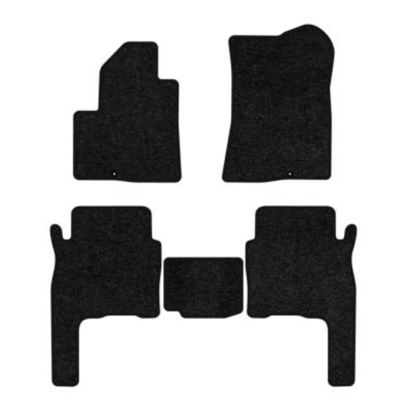 Фото - Килимки ворсові в салон авто EVAtech Standard для Hyundai Santa FE (CM) 5 seats 2006-2010 2 покоління SUV Korea чорний кант HY33308CBB5KD3VEB