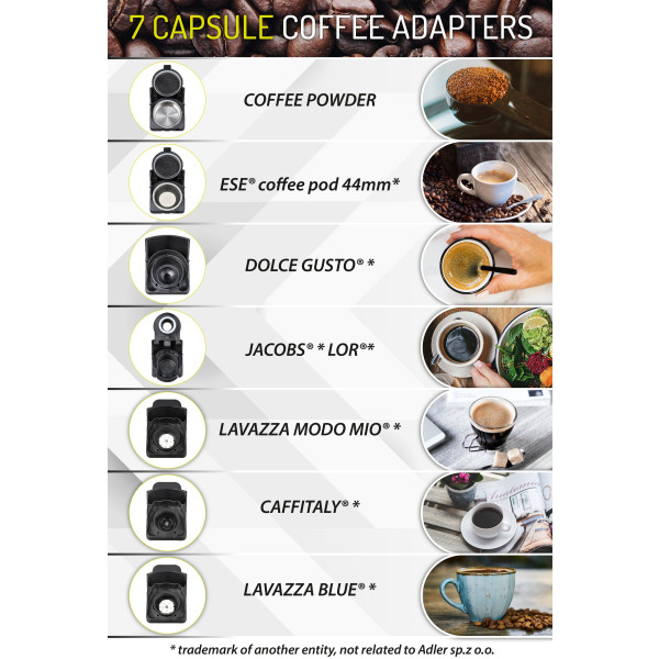 Фото - Кофеварка капсульная Adler AD 4386