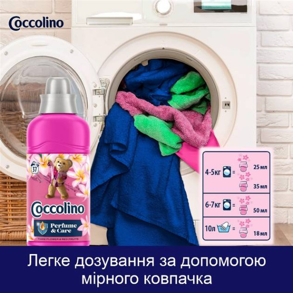 Фото - Ополіскувач для білизни Coccolino Perfume & Care Tiare Flower & Red Fruits 925 мл