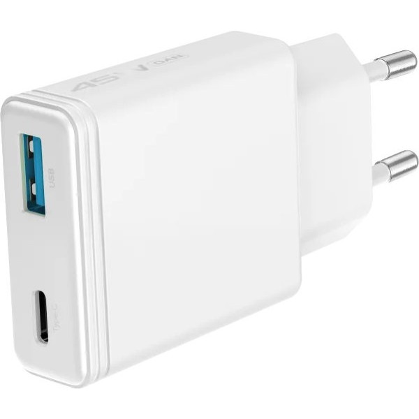 Фото - Сетевое зарядное устройство Proove Slender 45W (Type-C + USB) white (WCSL45110002)