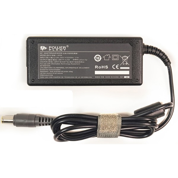 Фото - Зарядное устройство для ноутбука PowerPlant IBM/Lenovo 220V 20V 65W 3.25A (IB65H7955)