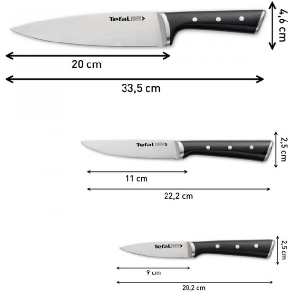 Фото - Набор ножей Tefal K2323S74 Ice Force 3 пр