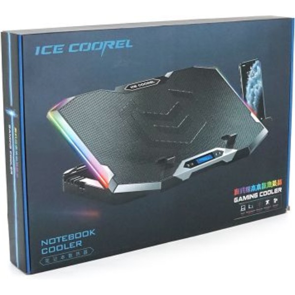 Фото - Підставка під ноутбук охолоджуюча IceCoorel K9 10-17'' Blue