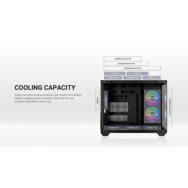 Фото - Корпус ID-Cooling View 500 ARGB Black