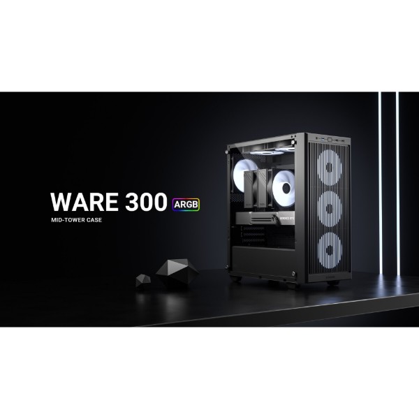 Фото - Корпус ID-Cooling Ware 300 ARGB Black