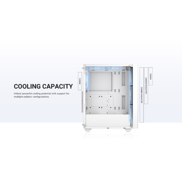 Фото - Корпус ID-Cooling Ware 300 ARGB White