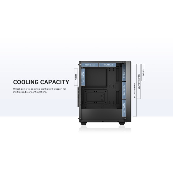 Фото - Корпус ID-Cooling Ware 310 ARGB Black