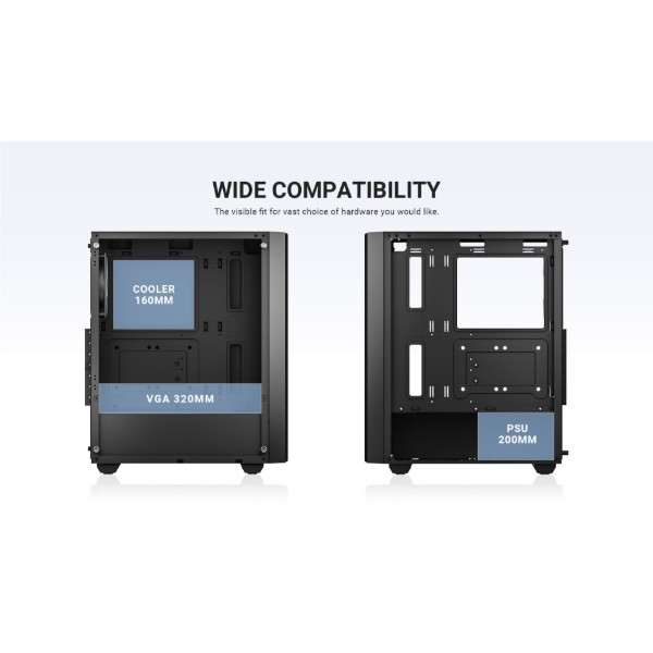 Фото - Корпус ID-Cooling Ware 310 ARGB Black