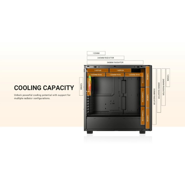 Фото - Корпус ID-Cooling Ware 510 ARGB Black