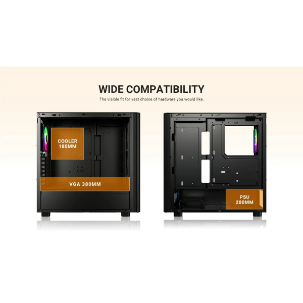Фото - Корпус ID-Cooling Ware 510 ARGB Black