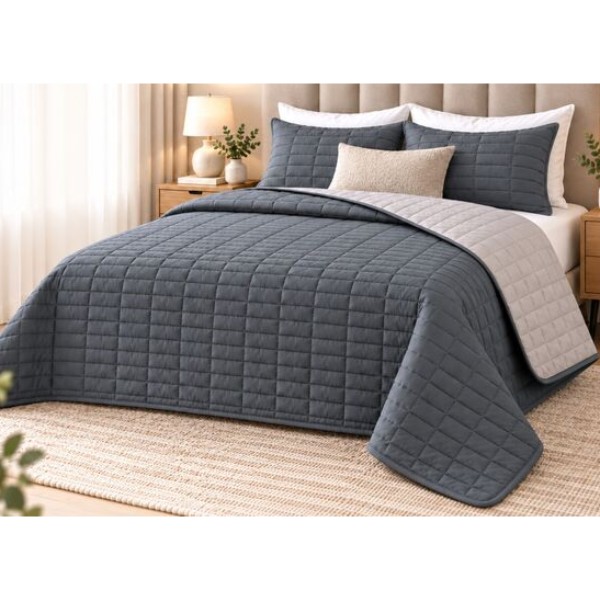 Фото - Покривало двоспальне IDEIA Stone Grey 220х240 см (8-36419*001)