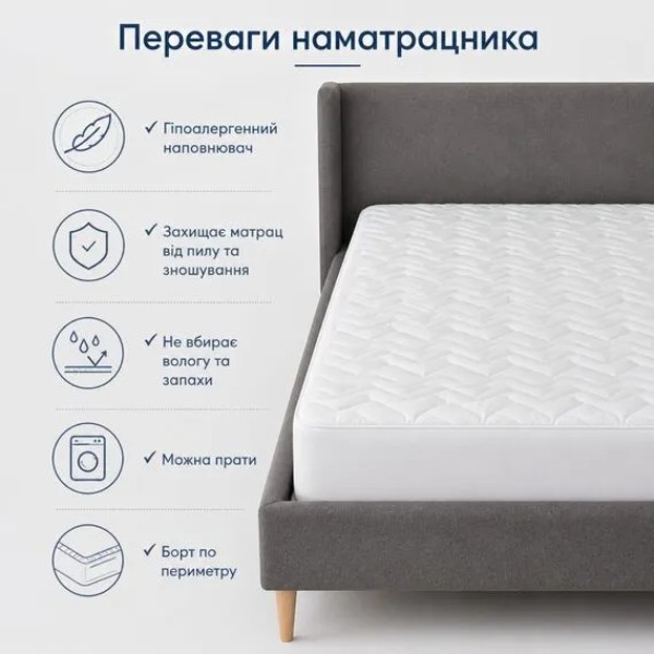 Фото - Наматрасник IDEIA NORDIC СOMFORT 160х200х35 см (8-34976)