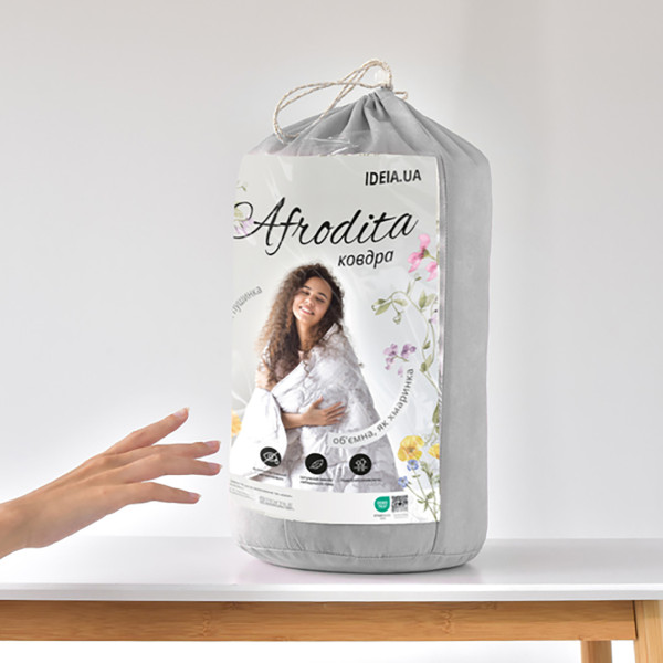Фото - Ковдра всесезонна двоспальна євро IDEIA Afrodita 200х220 см аналог лебединого пуху (8-33731*001)