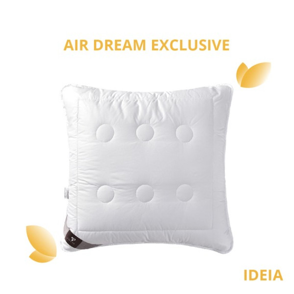 Фото - Подушка стандартна IDEIA Air Dream Exclusive 70х70 см антиалергенна чохол на блискавці (8-11588*001)