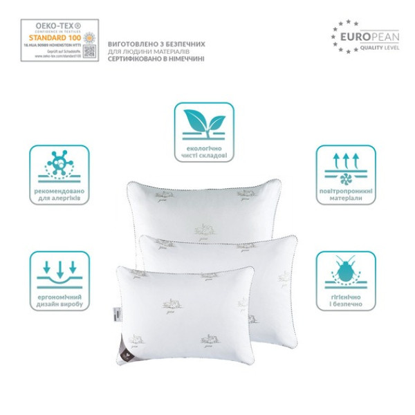 Фото - Подушка стандартна IDEIA Super Soft Classic 40х60 см аналог лебединого пуху (8-11791)