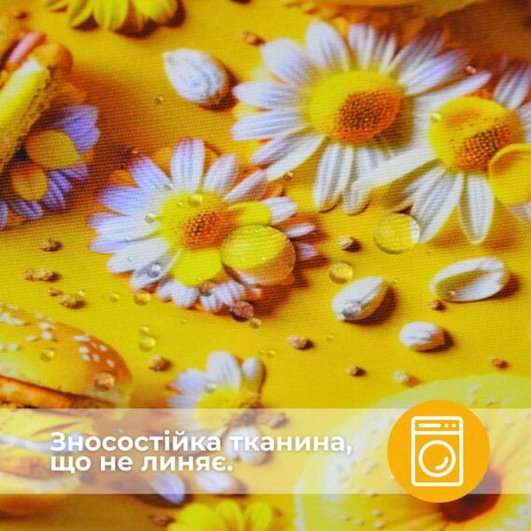 Фото - Скатертина прямокутна IDEIA з захистом від плям 140х170 см бавовна Teflon ефект донат (8-13477*067)