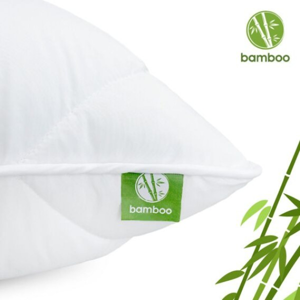 Фото - Подушка стандартная IDEIA Bamboo бамбуковая 70х70 см на молнии (8-29967)