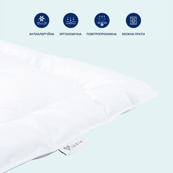 Фото - Ковдра зимова полуторна IDEIA Premium 140х210 см Штучний пух (8-32470)