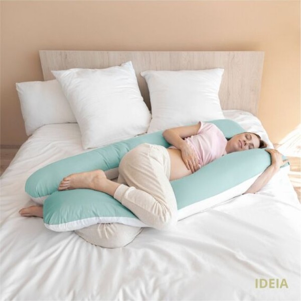 Фото - Подушка для майбутніх мам IDEIA П-подібна 140х75х20 см +нав. на блискавці (8-33722*002)