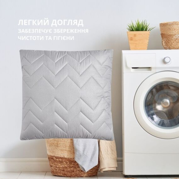 Фото - Подушка стандартная IDEIA NORDIC COMFORT+ 70х70 см чехол с стежкой и молнией антиаллергенное волокно (8-34695*002)