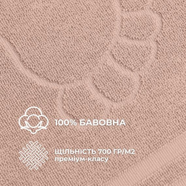 Фото - Полотенце для ног IDEIA 50х70 см хлопок жаккард с ножками (8-35875*002)