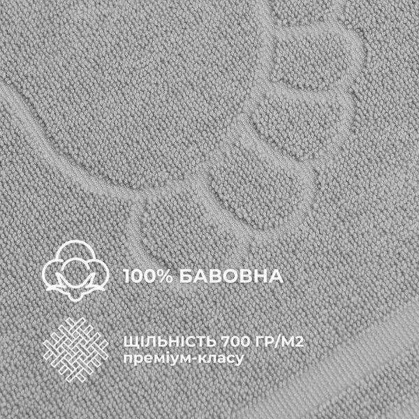 Фото - Полотенце для ног IDEIA 50х70 см хлопок жаккард с ножками (8-35875*004)