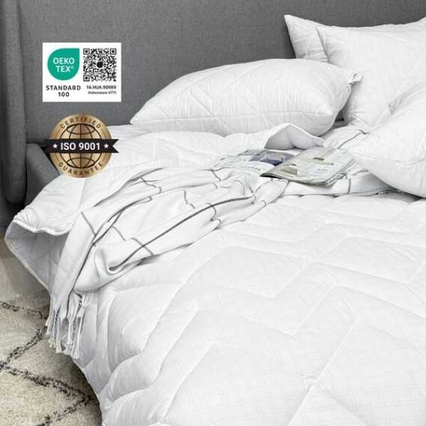 Фото - Ковдра всесезонна полуторна IDEIA Antistatic Sleep 140х210 штучний пух у сумці (8-36056)