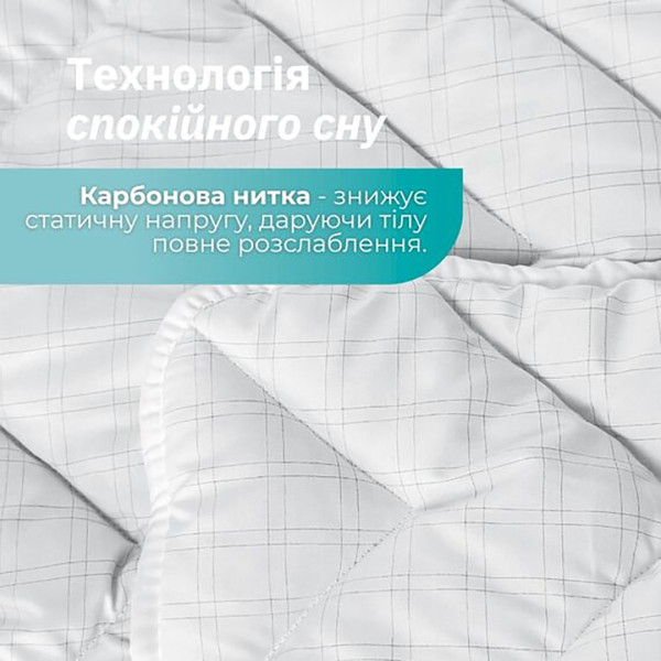 Фото - Ковдра всесезонна полуторна IDEIA Antistatic Sleep 155х210 штучний пух у сумці (8-36057)
