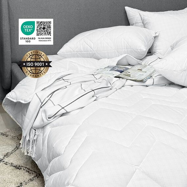 Фото - Ковдра всесезонна полуторна IDEIA Antistatic Sleep 155х210 штучний пух у сумці (8-36057)