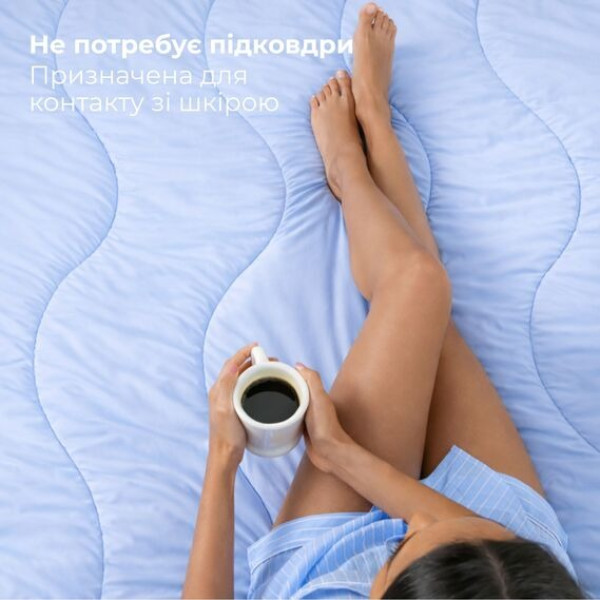 Фото - Ковдра літня полуторна IDEIA CoolNight 140х210 см трикотажна з охолоджуючим ефектом (8-36284)
