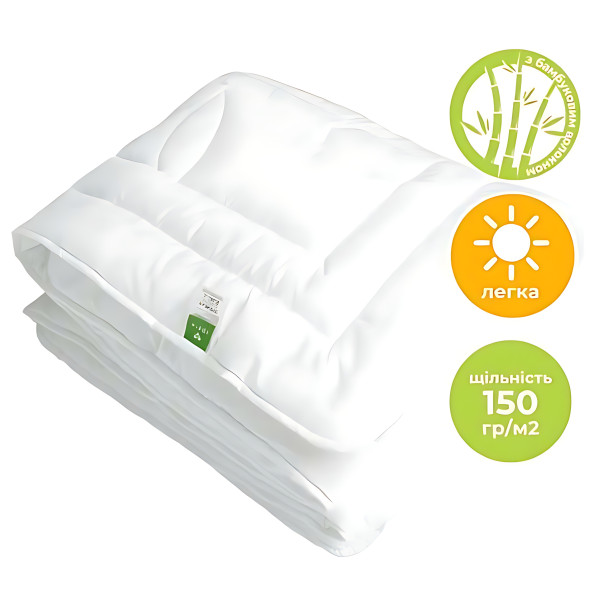 Фото - Одеяло летнее двуспальное евро IDEIA Bamboo бамбуковая 200х220 см (8-32467)