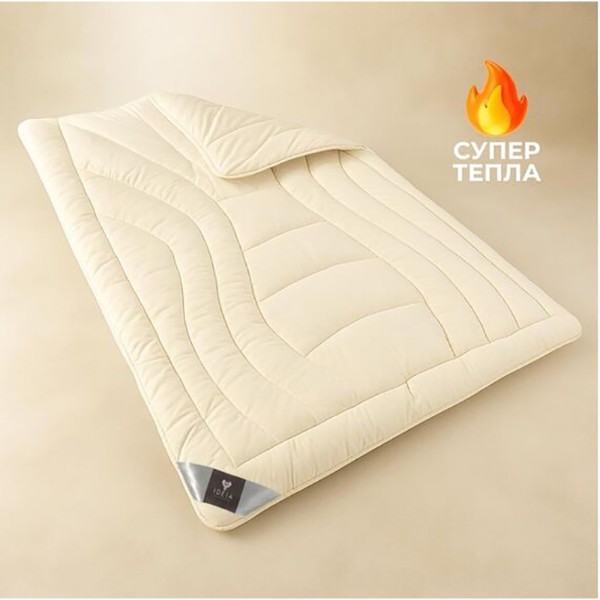 Фото - Одеяло зимнее полуторное IDEIA Wool Premium шерстяное двухслойное 140х210 см (8-11535*001)