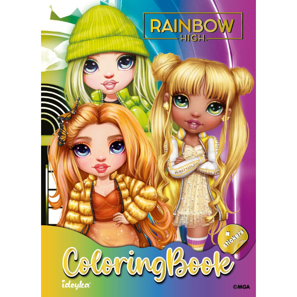 Фото - Розмальовки Ideyka зі стікерами Rainbow (LCB10)